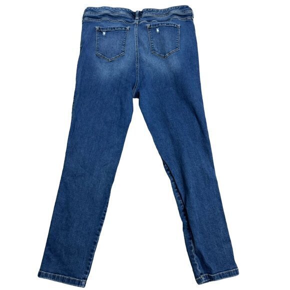 Torrid Plus Size 22 R Blue Distressed Stretch Jeans‎ - Picture 7 of 7
